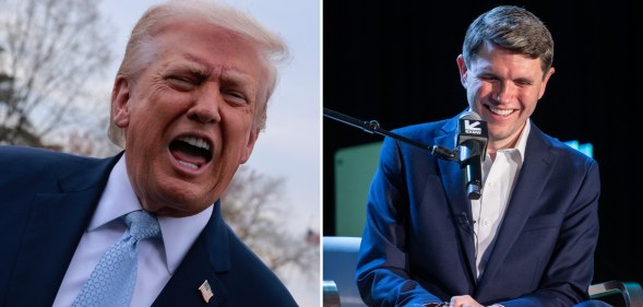 Donald Trump has taken aim at James Talarico... again