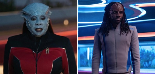 Gina Yashere and Karim Diane in Star Trek: Starfleet Academy
