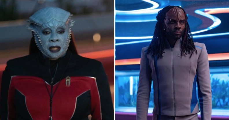 Gina Yashere and Karim Diane in Star Trek: Starfleet Academy
