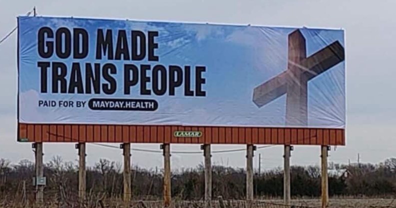 'God made trans people' billboards have been displayed in Kansas