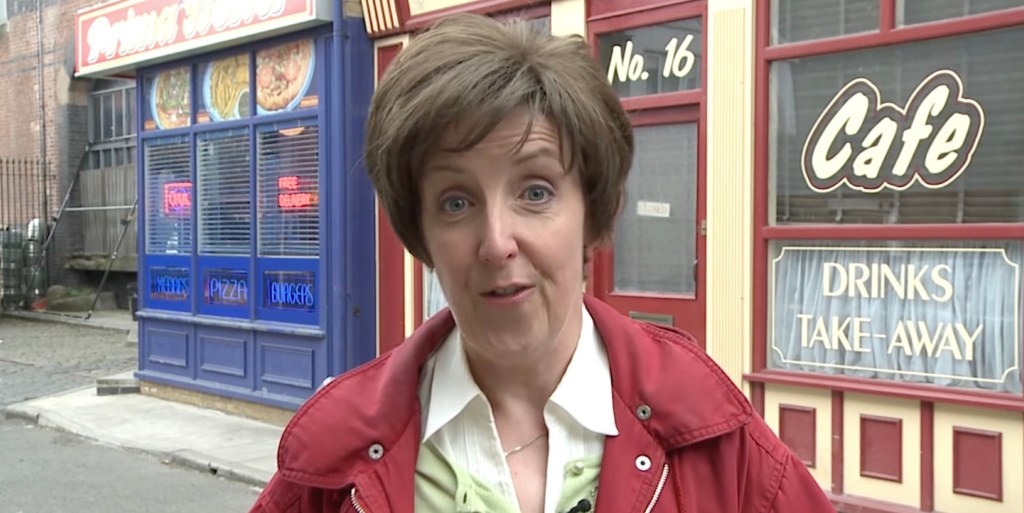 Julie Hesmondhalgh as Hayley Cropper in Coronation Street