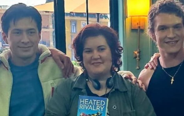 Hudson Williams, Rachel Reid and Connor Storrie