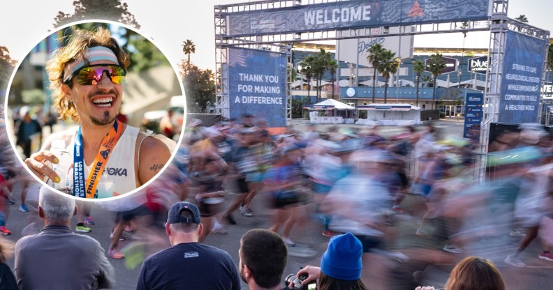 Los Angeles Marathon runner Cal Calamia