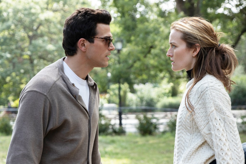 Paul Anthony Kelly as John F. Kennedy Jr. and Sarah Pidgeon as Carolyn Bessette.