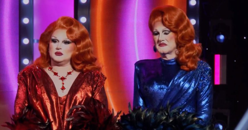 RuPaul's Drag Race Jane Don't with makeover partner Terry