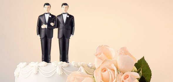 Same-sex wedding cake
