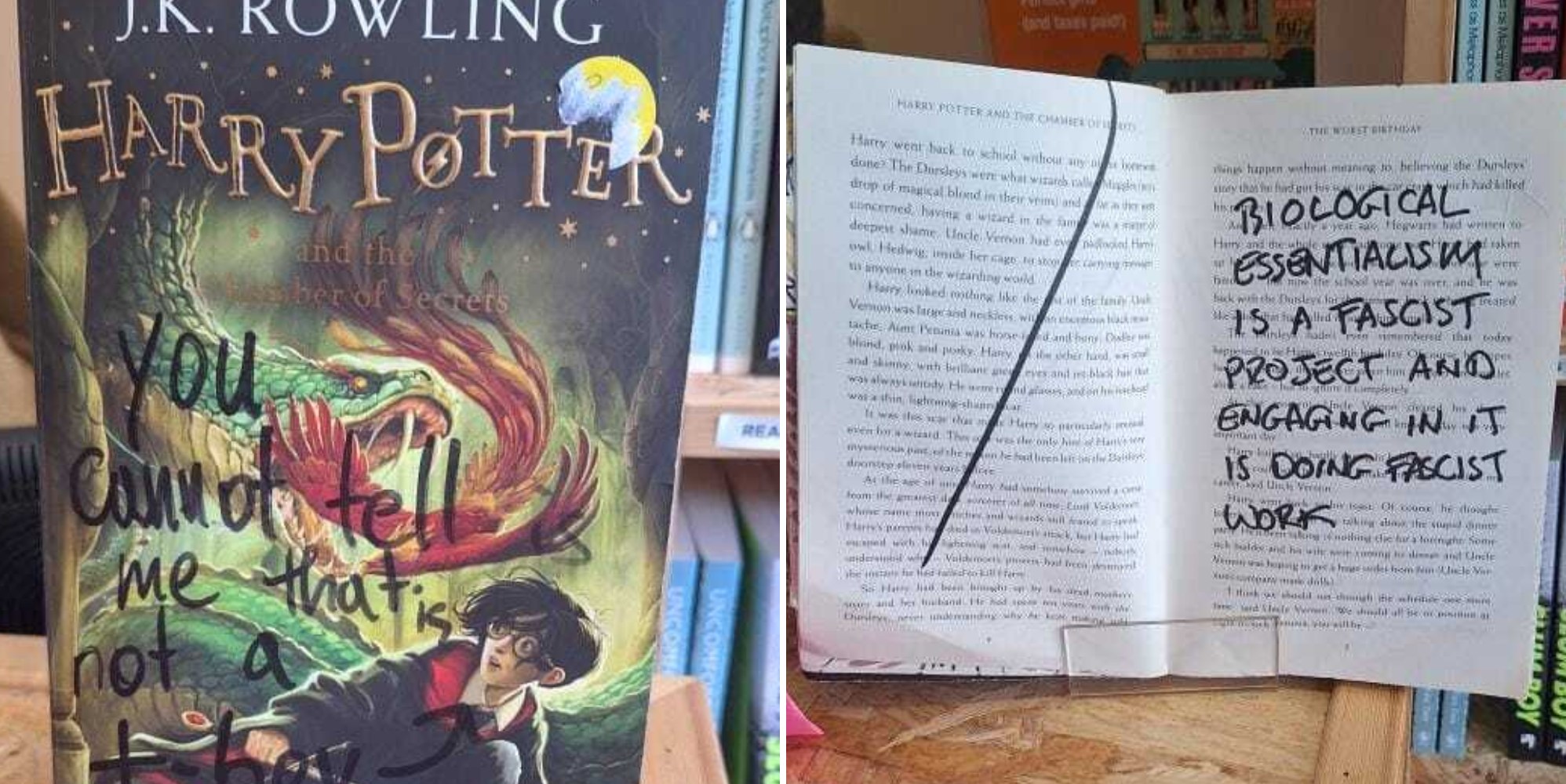 Bookshop invites people to destroy Harry Potter in trans fundraiser