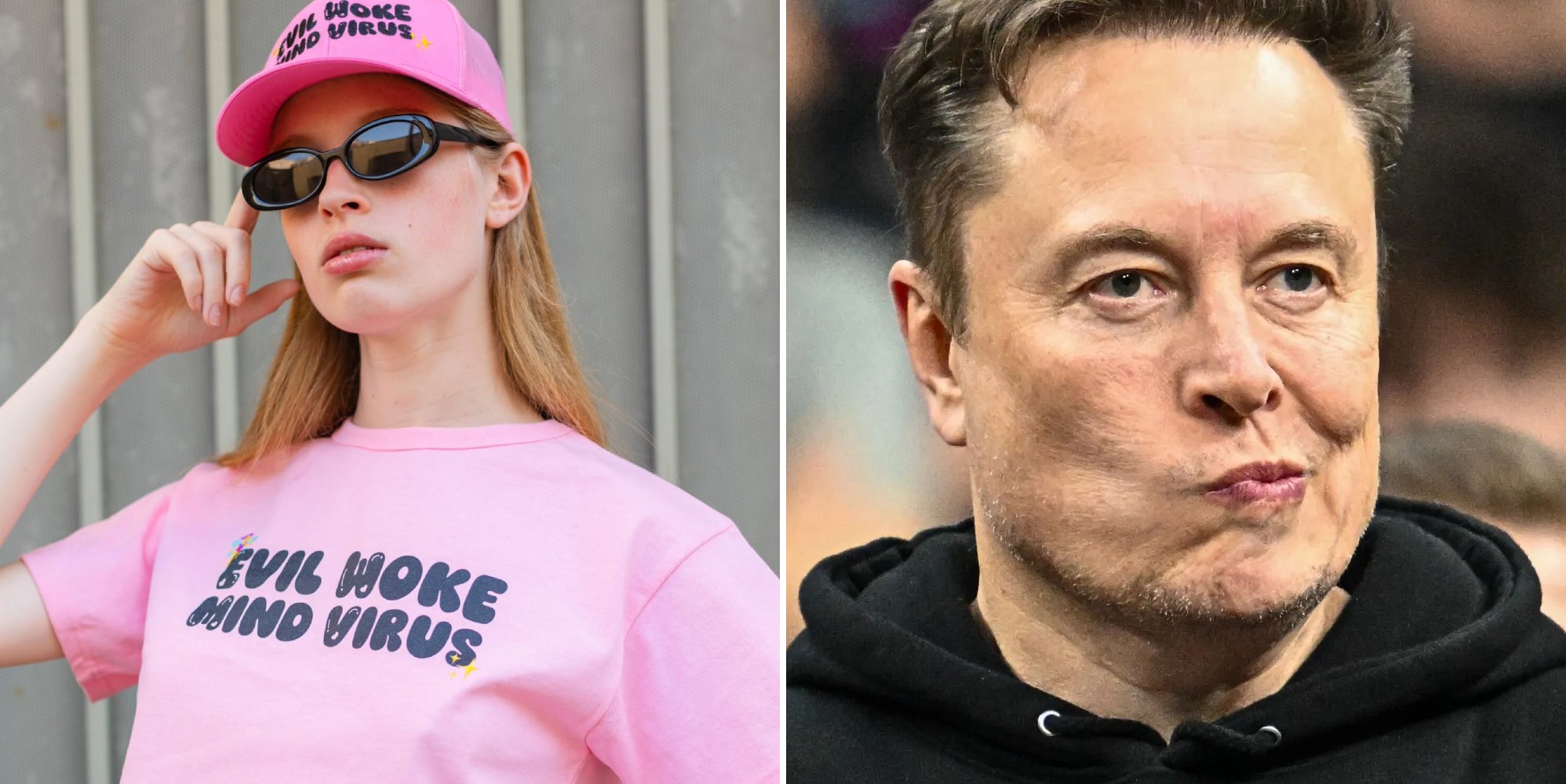Vivian Wilson mocks Elon Musk with 'Evil Woke Mind Virus' merch