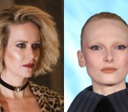 Headshots oof Sarah Paulson and Alex Consani