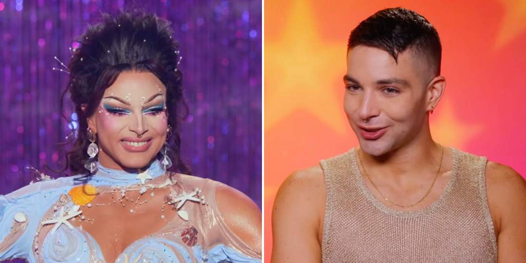 April Carrión in and out of drag