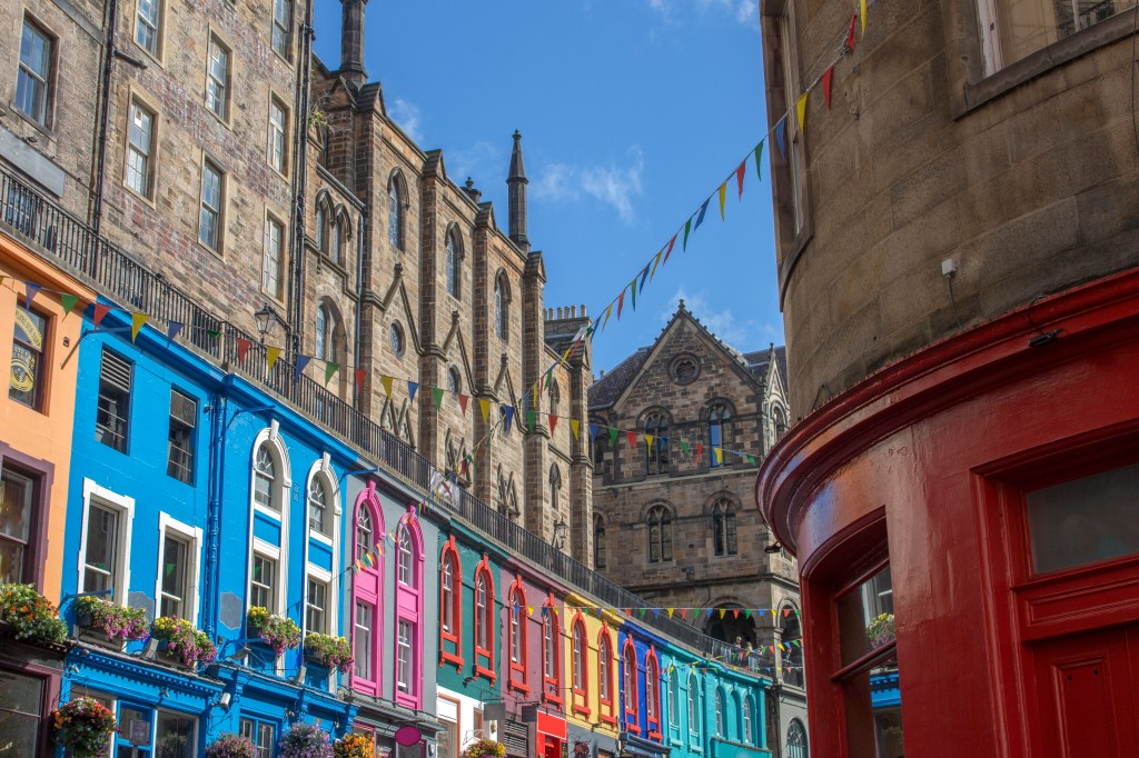 Victoria Street in Edinburgh, Scotland