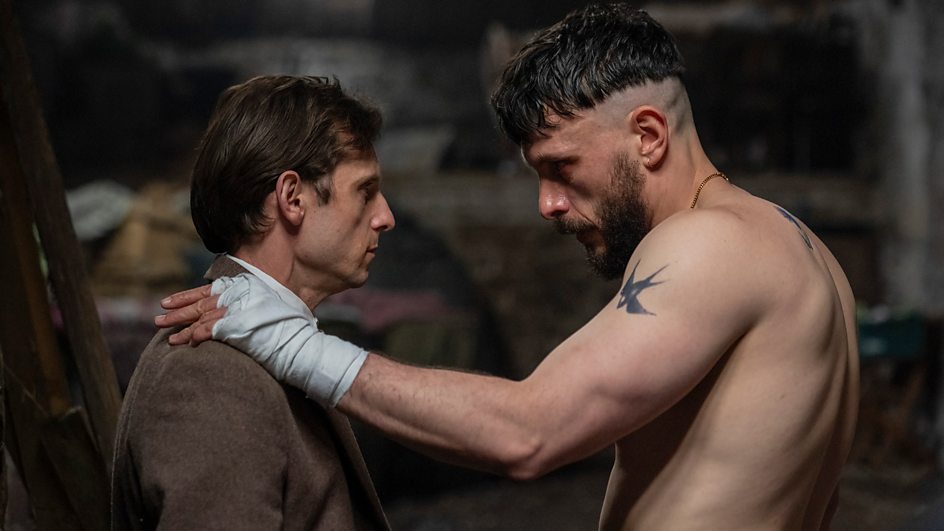 Jamie Bell's Niall and Richard Gadd as Ruben in Half Man.