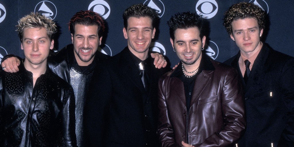NSYNC (L-R) Lance Bass, Joey Fatone, JC Chasez, Chris Kirkpatrick and Justin Timberlake