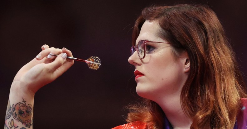 Noa-Lynn van Leuven of the Netherlands throws during the Quarter-Final match