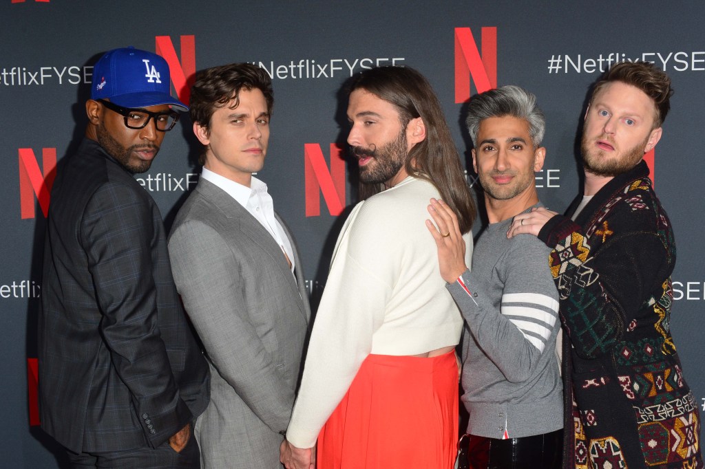 Queer eye cast (L-R) Karamo Brown, Antoni Porowski, Jonathan Van Ness, Tan France and Bobby Berk