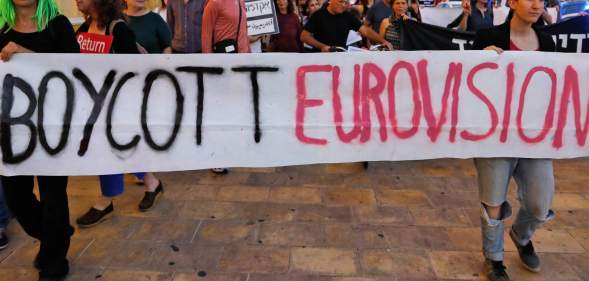 A past protest against Eurovision