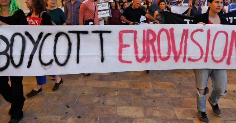 A past protest against Eurovision