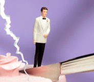 gay couple wedding cake divorce