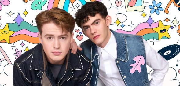 Kit Connor and Joe Lock from Heartstopper