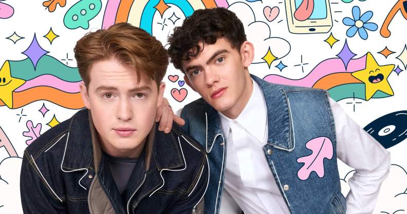Kit Connor and Joe Lock from Heartstopper