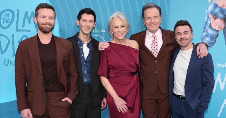 Christopher Masterson, Justin Berfield, Jane Kaczmarek, Bryan Cranston and Frankie Muniz attend Hulu's Malcolm in the Middle: Life's Still Unfair premiere