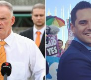 Mark Latham (right) and Alex Greenwich (right)