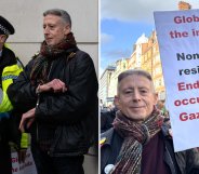 Peter Tatchell was arrested at a protest for Palestine in January
