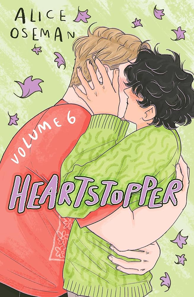 Heartstopper cover: two characters kissing