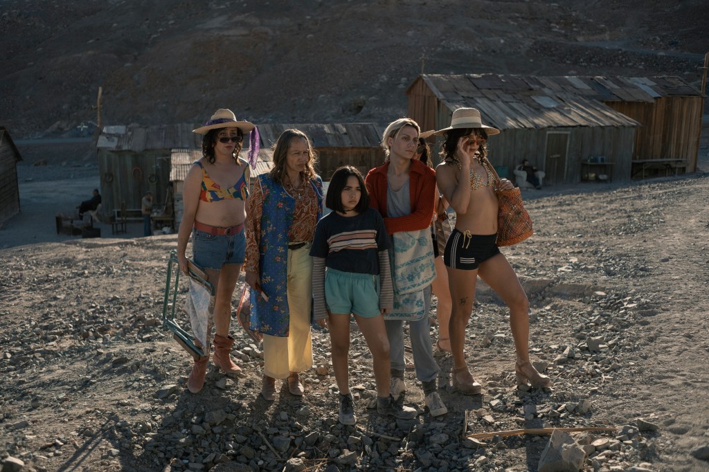 The Mysterious Gaze of the Flamingo lgbtq+ family looking at something off screen.