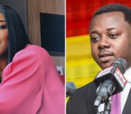 Angel Maxine and MP John Ntim Fordjour