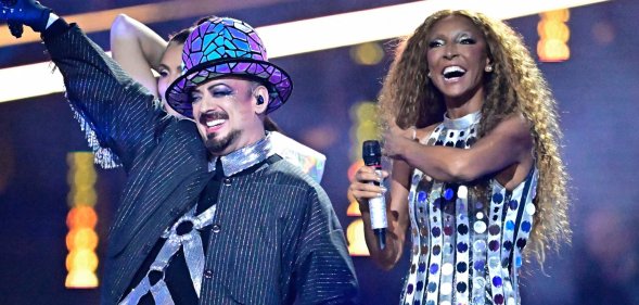 Boy George performed at Eurovision with Senhit