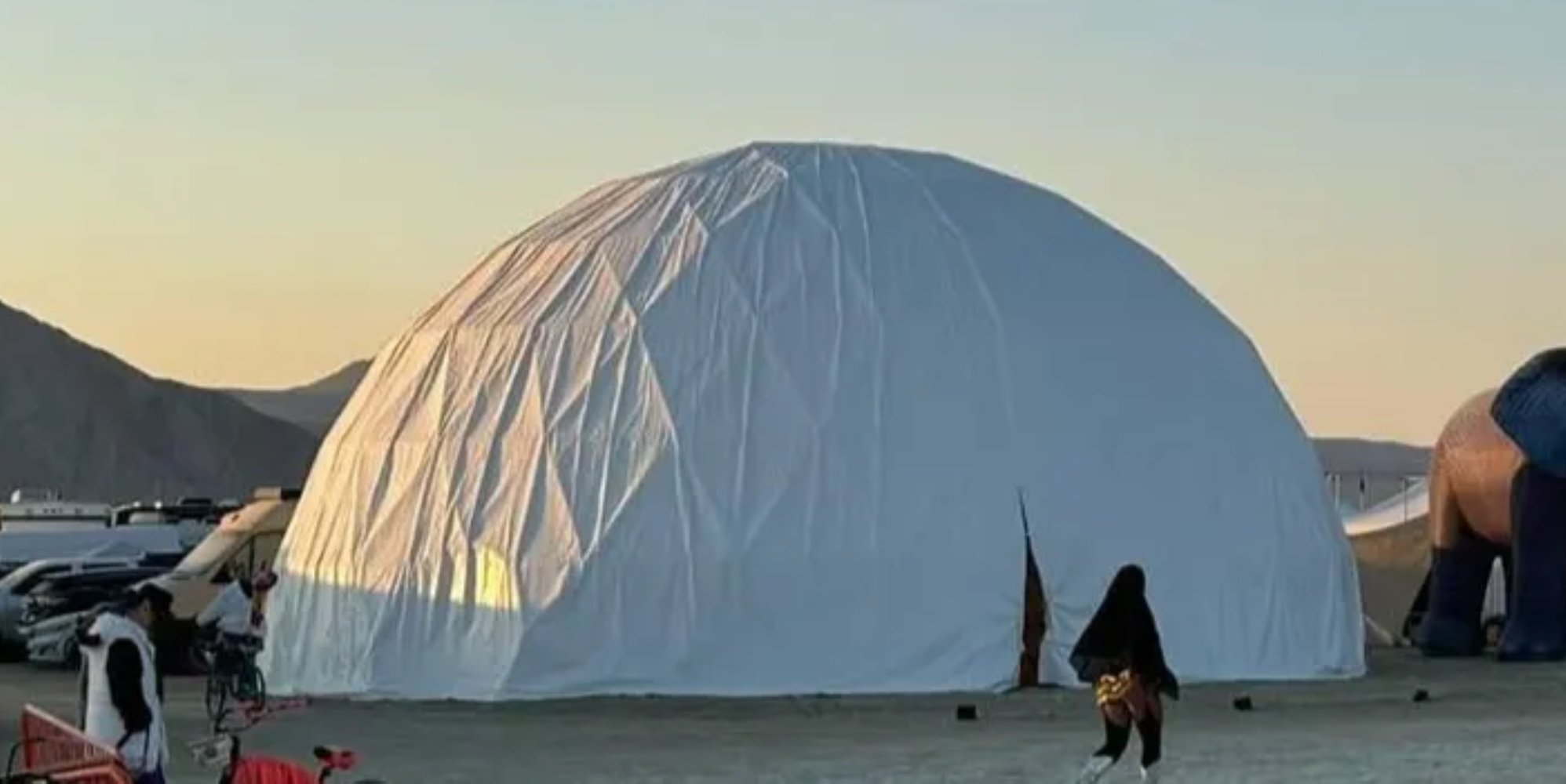 Burning Man's Orgy Dome launches fundraiser after storm damage