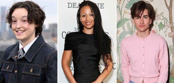 Bella Ramsey, Myha'la and Sebastian Croft