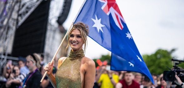 Delta Goodrem is representing Australia at this year's 'Eurovision Song Contest'