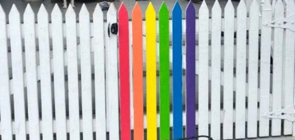 rainbow fence in key west