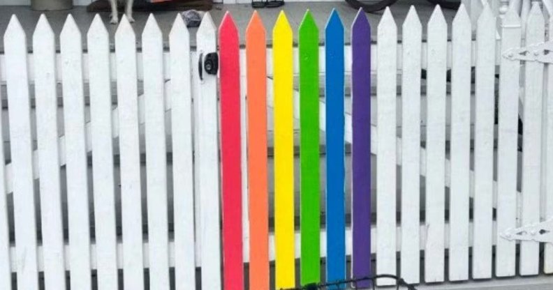 rainbow fence in key west