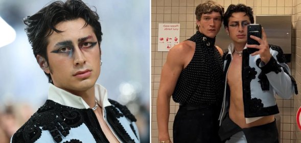 Hudson Williams and Connor Storrie at the Met Gala