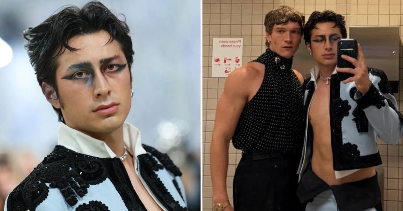 Hudson Williams and Connor Storrie at the Met Gala