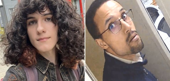 Juniper Blessing (left), suspect Christopher Leahy (right)