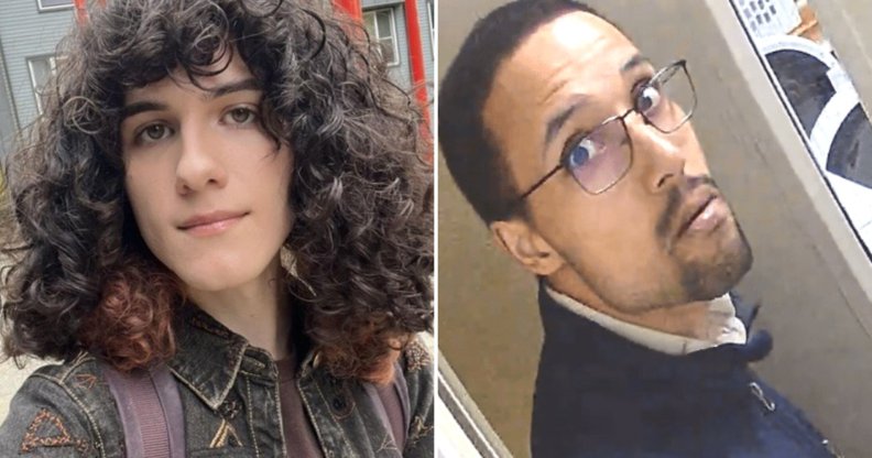 Juniper Blessing (left), suspect Christopher Leahy (right)