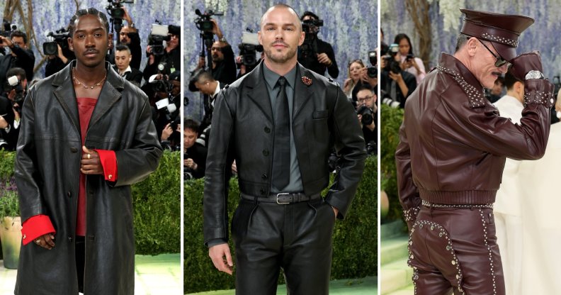 Damson Idris, Nicholas Hoult and Luke Evans wore leather at the 2026 Met Gala