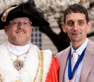 Councillor Stephen Holroyd is Mayor of Leeds with his partner Simon Mapals the Consort