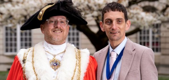 Councillor Stephen Holroyd is Mayor of Leeds with his partner Simon Mapals the Consort