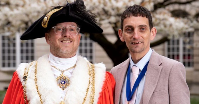 Councillor Stephen Holroyd is Mayor of Leeds with his partner Simon Mapals the Consort