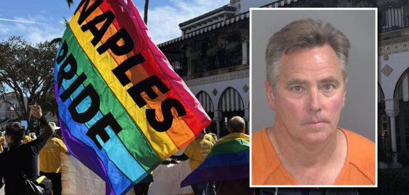 Andrew Sheets was arrested after filming at Naples Pridefest