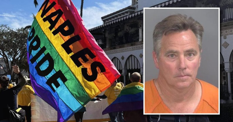 Andrew Sheets was arrested after filming at Naples Pridefest