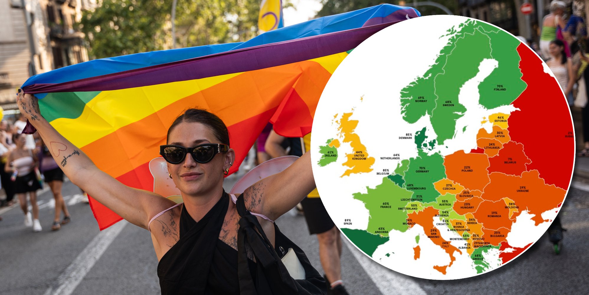 Best and worst countries to be LGBTQ+ in Europe in 2026 revealed