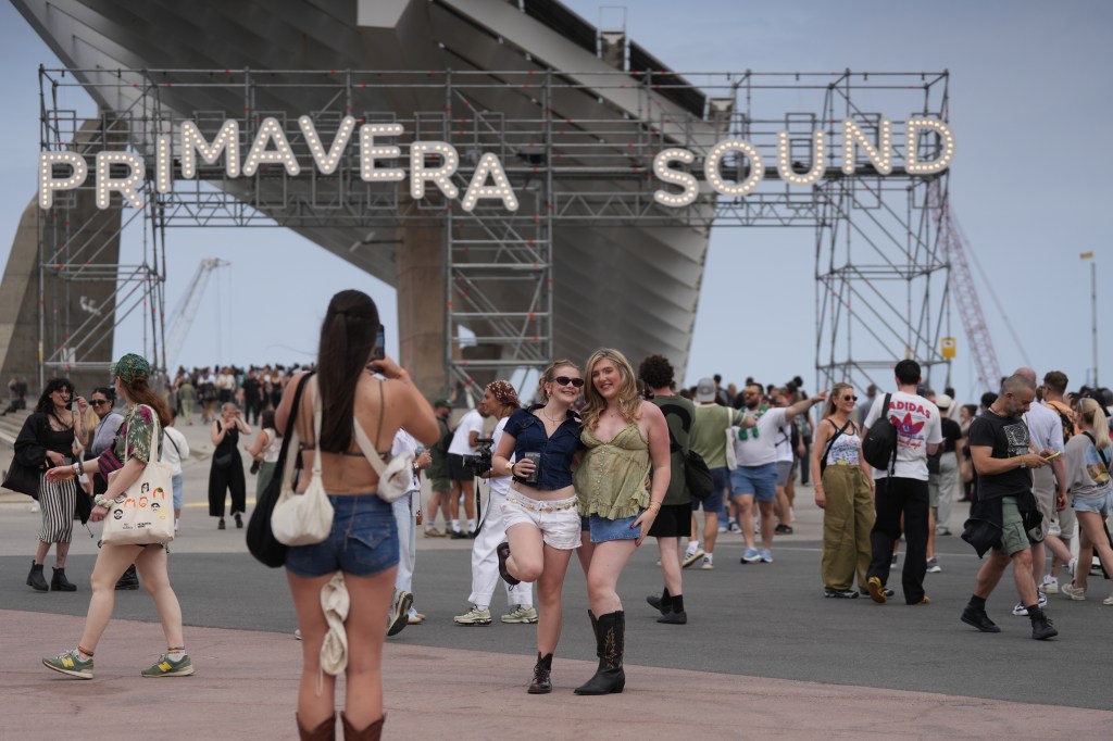 Dozens of people during the first day of Primavera Sound Barcelona 2026,