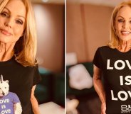Belinda Carlisle models Stonewall's collab with S&M