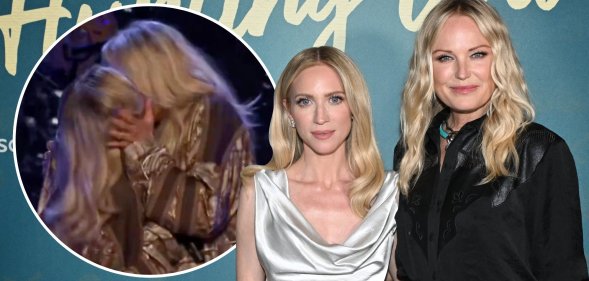 Brittany Snow and Malin Akerman kissed at the Las Culturistas Awards